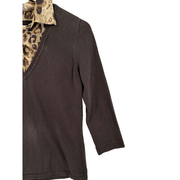 Ann Taylor Factory‎ Sweater Womens Size M Lightweight Corpcore Office Siren - Picture 5 of 10